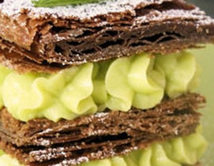 Millefeuille chocolat menthe